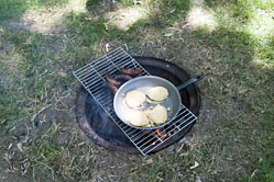 Tom's sausage & pancake breakfast